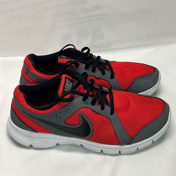 VINTAGE 2013 NIKE FLEX‎ EXPERIENCE RN2 BIG KID SNEAKERS 5Y RED/GRAY BLACK LACES - Picture 3 of 7